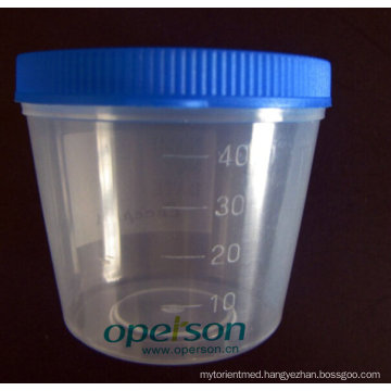 Disposable 40ml Medical Plastic Urine Cup